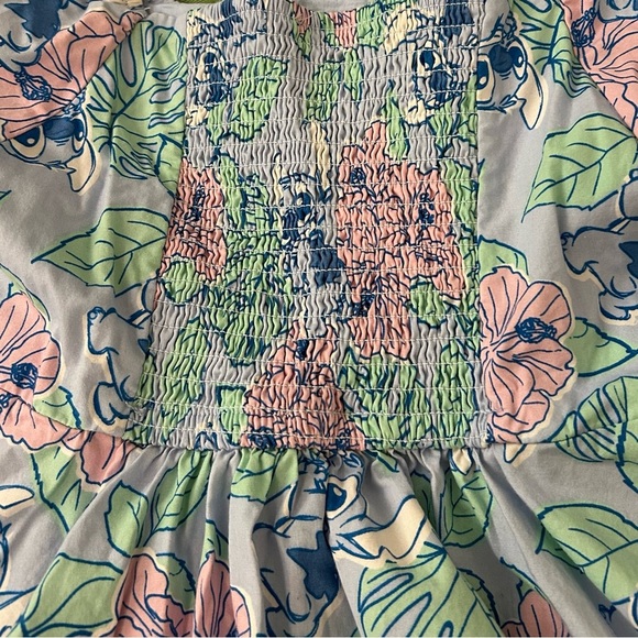 Disney Lilo and Stitch Girls Puffy Sleeve Dress Size Large 10-12 Years Old - Picture 5 of 7